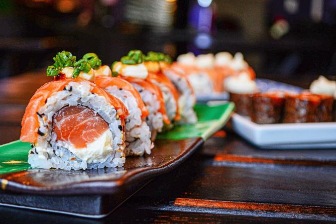 rolls de sushi