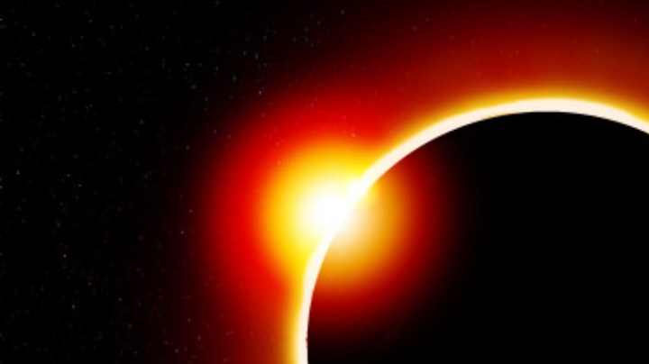 eclipse solar de anillo de fuego