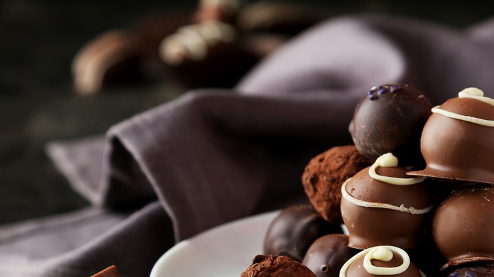 trufas de chocolate sin lácteos