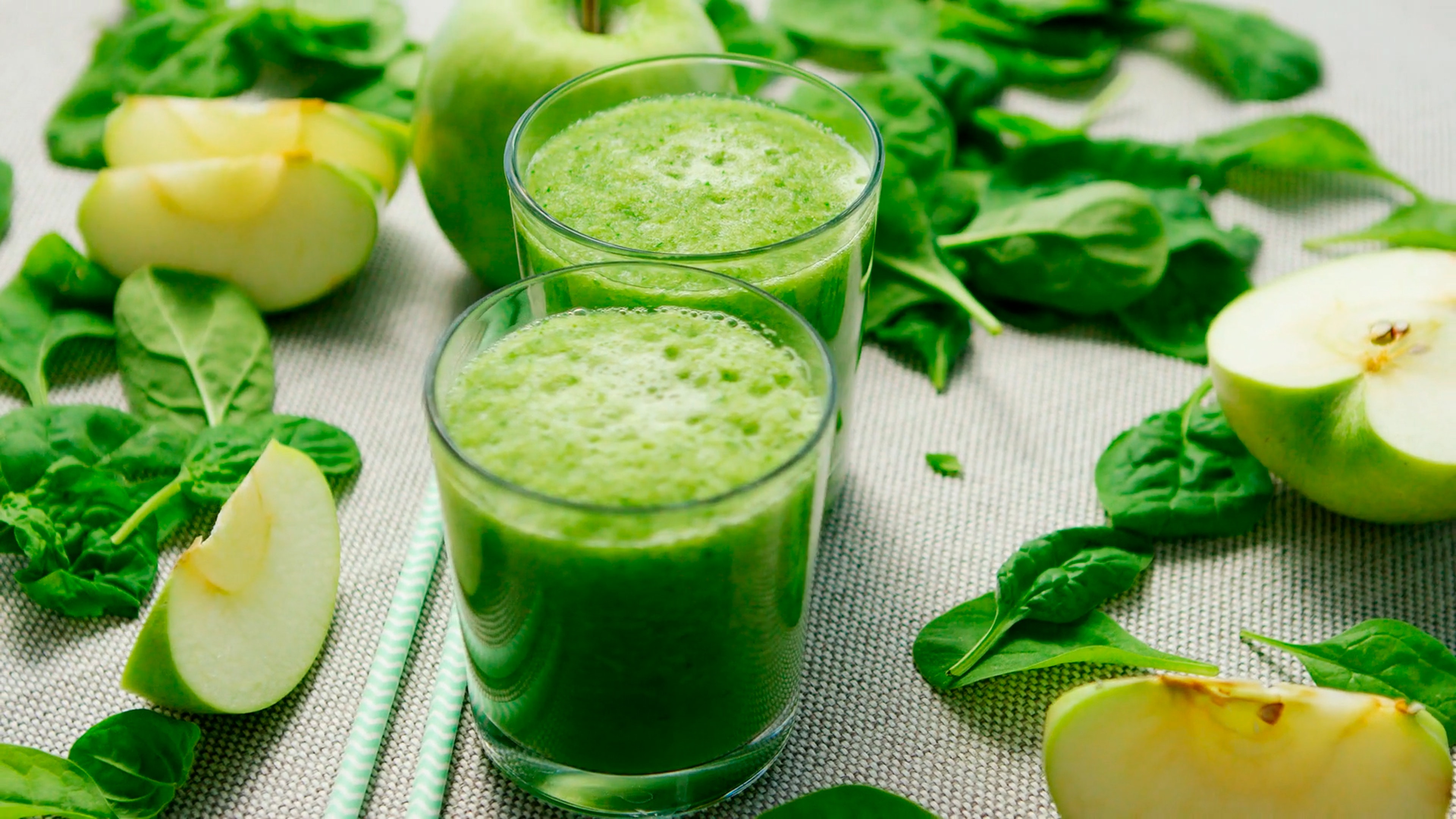 espinaca con leche de soya