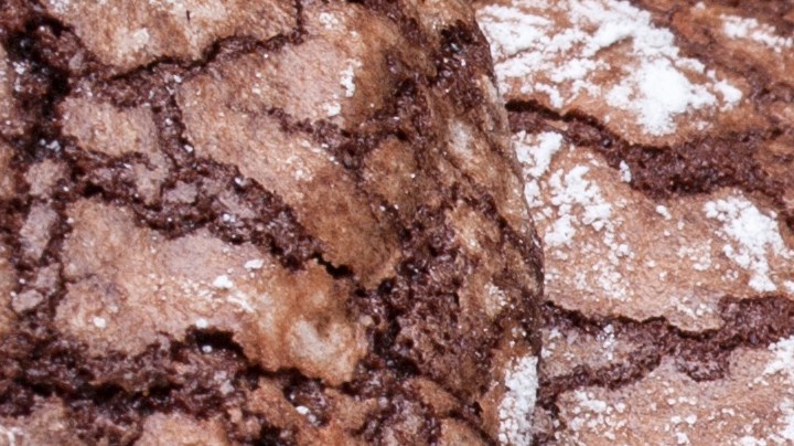 Cómo preparar galletas navideñas de brownie y arádanos.