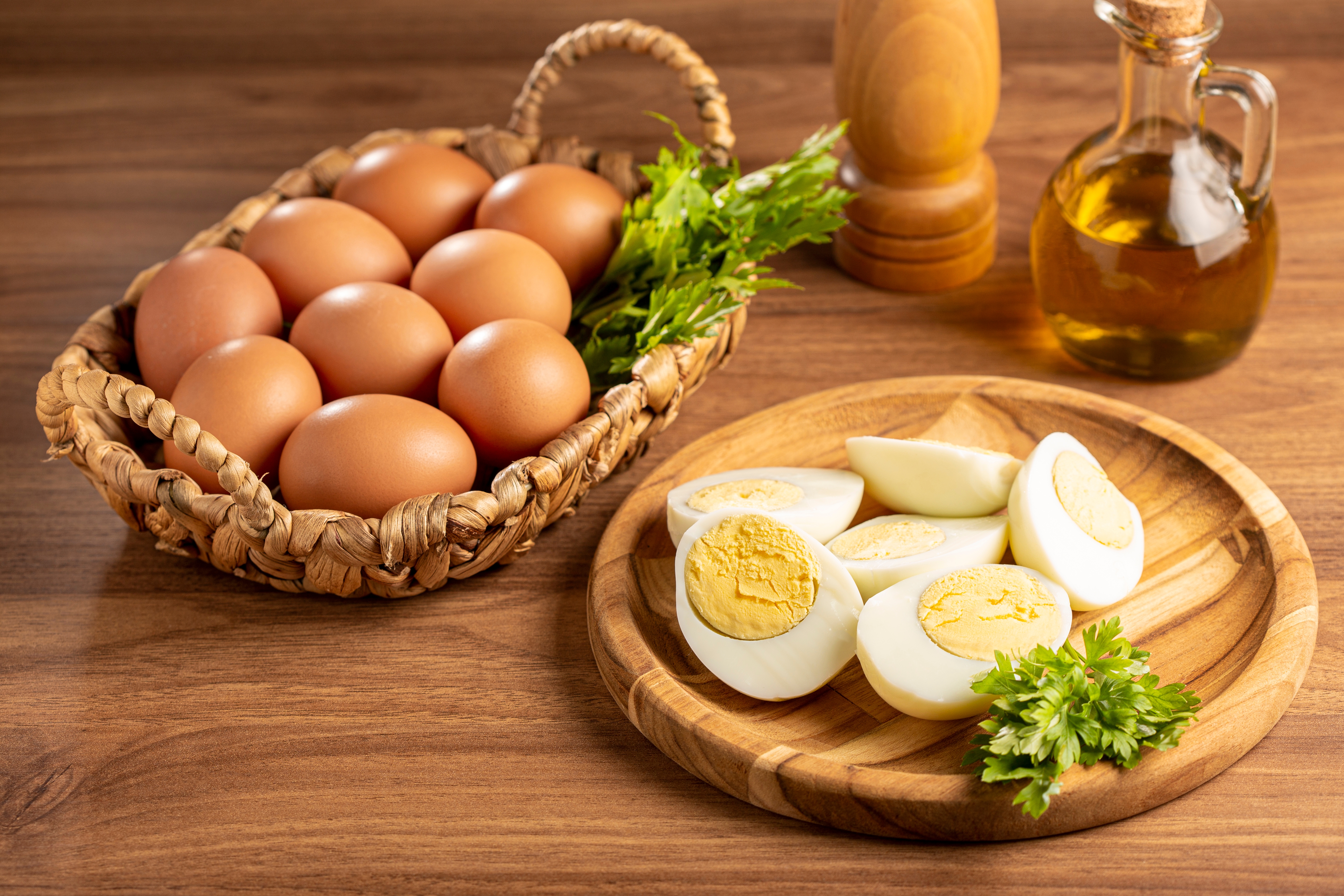 Los huevos son fuentes de proteína de origen animal.
