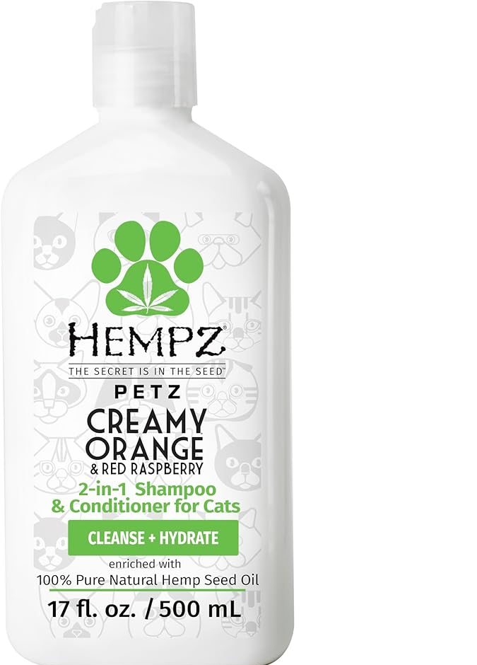 Champú y acondicionador para gatos de Hempz Petz
