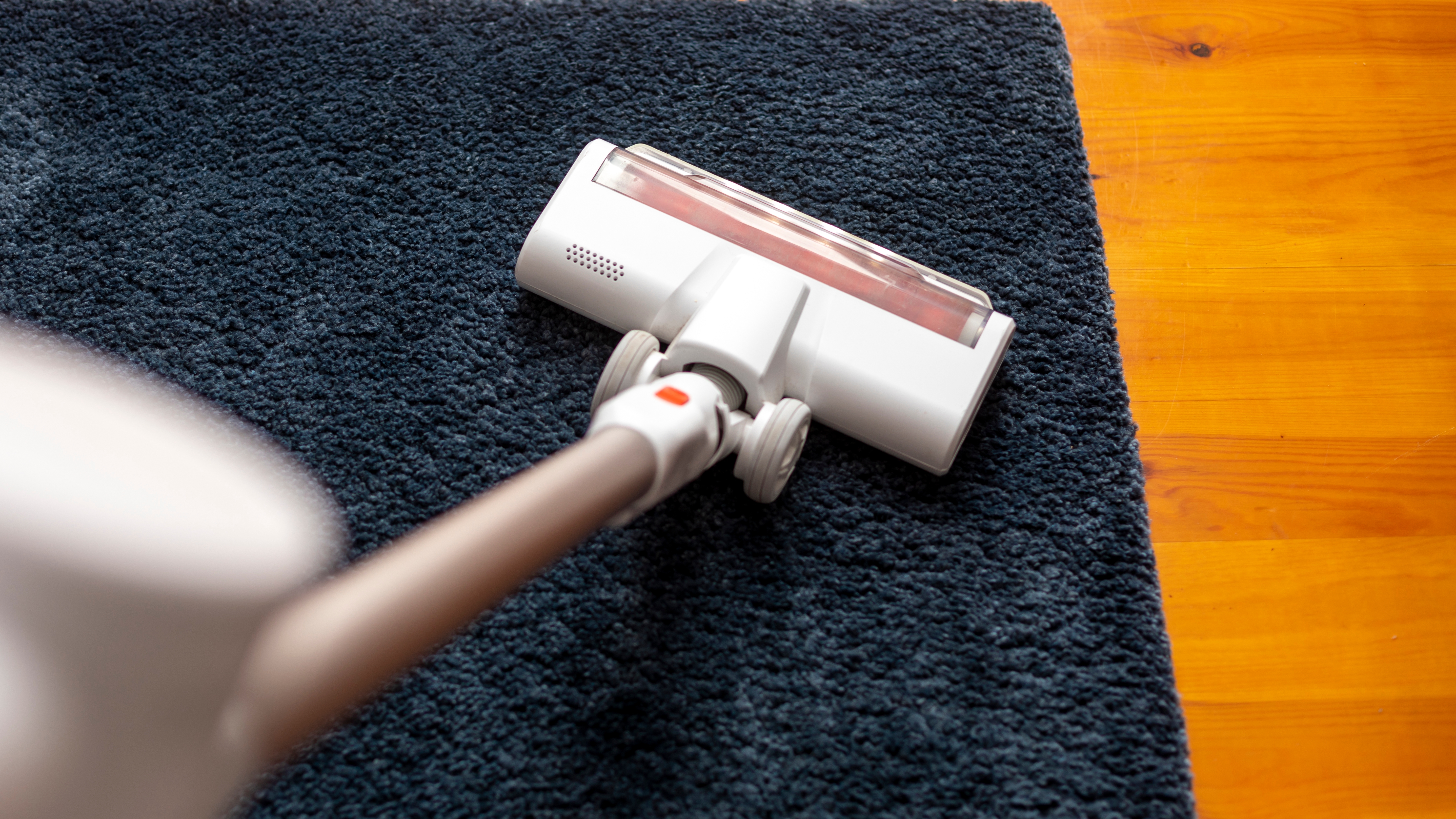 Usa una aspiradora con potente succión para recoger los pelos de mascota.