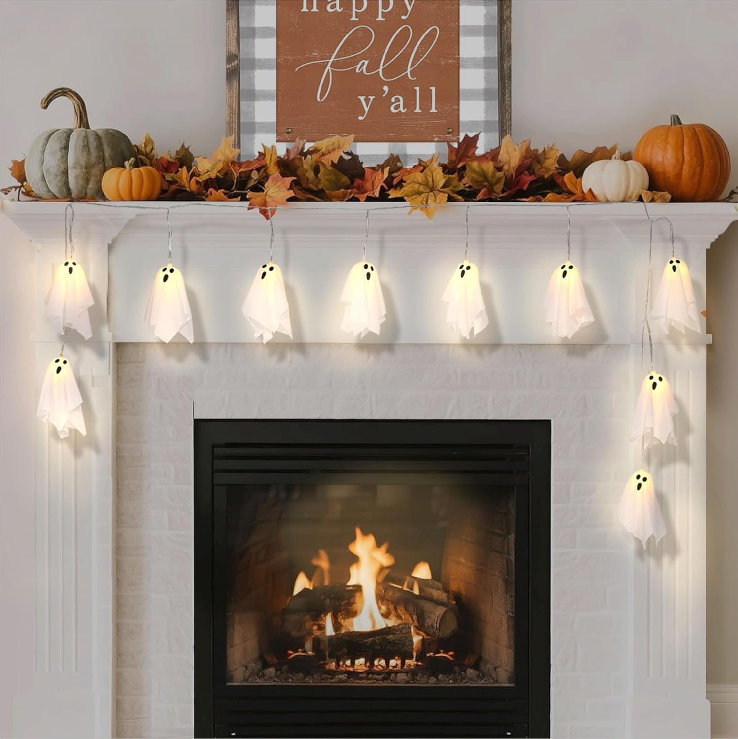 Guirnalda de fantasmas de Dincken, disponible en Amazon.